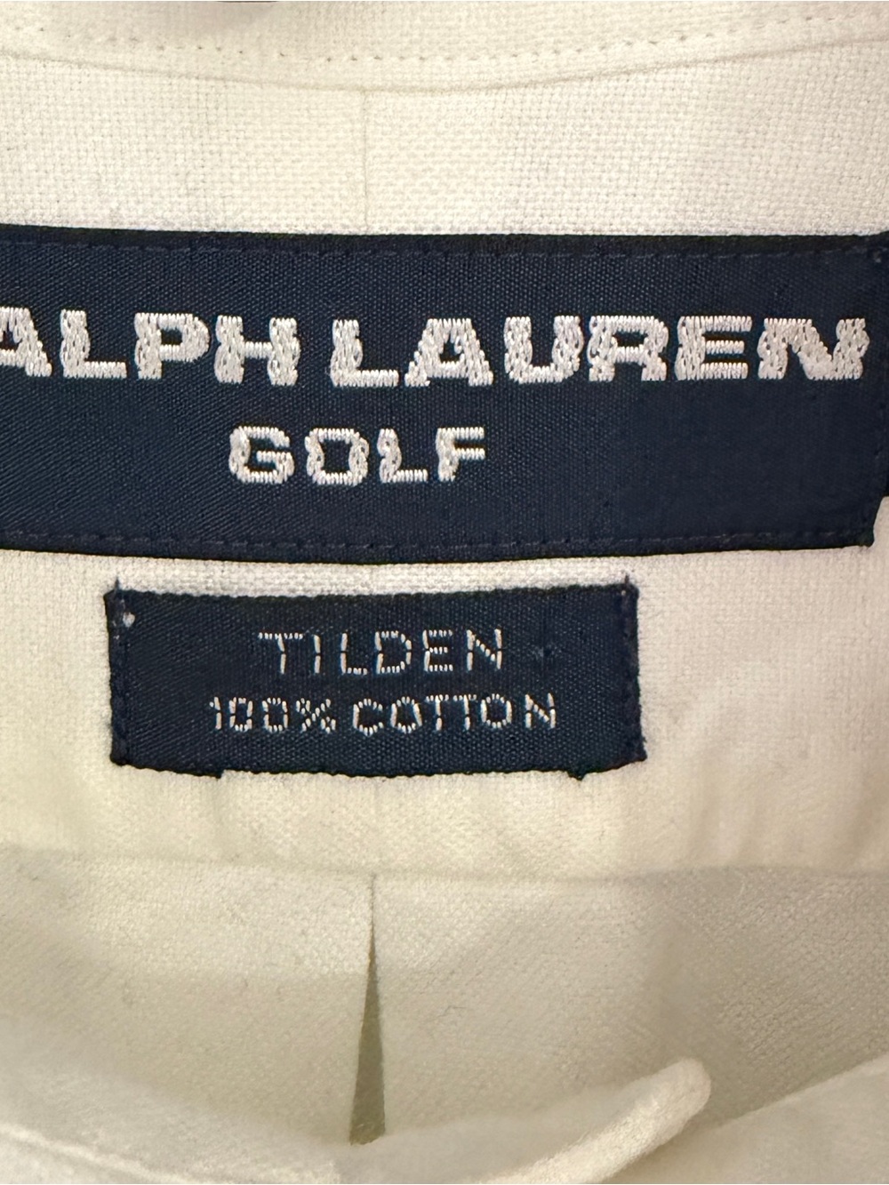 Ralph Lauren Golf White Cotton Button-Down Oxford Shirt with Crest Pocket - Picture 8 of 8